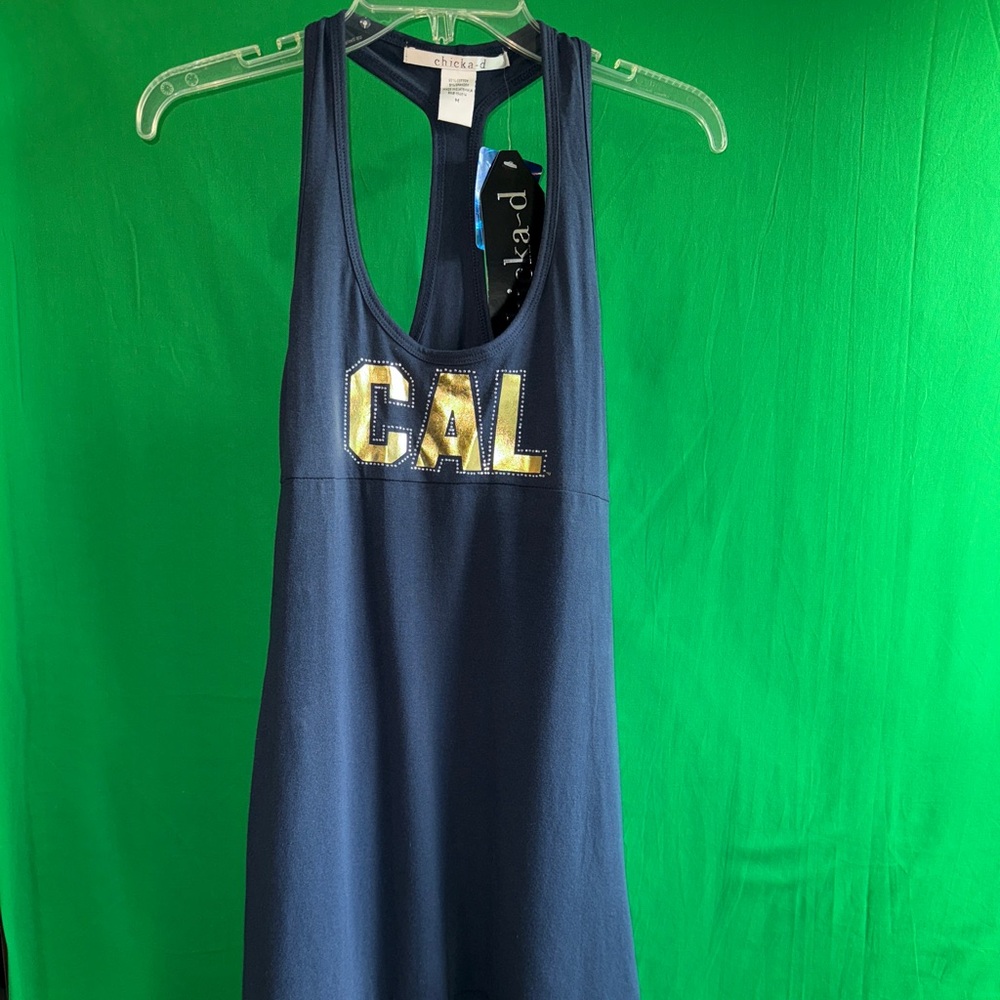Cal Navy Blue Chicka-D Dress